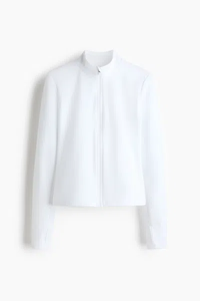 H&m Activewear Jacket With Softmove In White