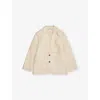 H&m Adorables Beige Dusty Light Notch-lapel Single-breasted Linen Blazer 2