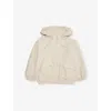H&m Adorables Beige Dusty Light Oversized Hooded Woven Windbreak Jacket 2-10