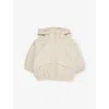 H&m Adorables Beige Dusty Light Oversized Hooded Woven Windbreak Jacket 2-10