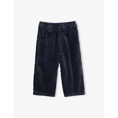 H&m Adorables Kids' Corduroy Cotton Jogging Bottoms 4 Months-3 Years Blue Dark
