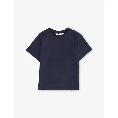 H&m Adorables Kids' Blue Dark Loose-fit Pima-cotton T-shirt 2