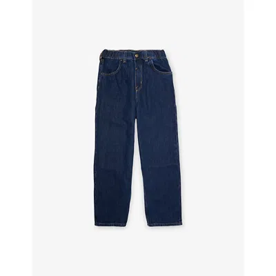 H&m Adorables Kids' Blue Dark Wide-leg Denim Jeans 3-10