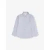 H&m Adorables Blue Dusty Light Long-sleeve Linen Shirt 2-10