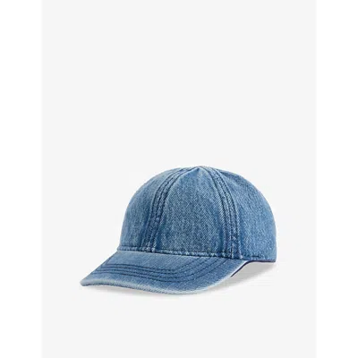 H&m Adorables Kids' Tonal-stitching Denim Baseball Cap 2-24 Months Blue Medium Dusty