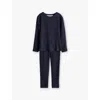 H&m Adorables Blue Two-piece Wool Base-layer Set 2-10 Y In Blue