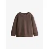H&m Adorables Crewneck Regular-fit Cotton Sweatshirt 2-10 Years Mole Dark In Brown
