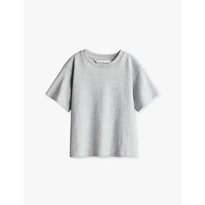 H&m Adorables Kids' Grey Crewneck Short-sleeve Cotton-jersey T-shirt 2-10 Y