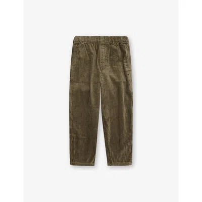 H&m Adorables Kids' Cotton Corduroy Trousers 2-10 Years Khaki Green Dark