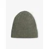 H&m Adorables Sid Knitted Wool Beanie Hat 2 Months - 12 Years Khaki Green Dark
