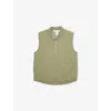 H&m Adorables Khaki Green Medium Dusty Montanara Round-neck Woven Gilet 2-10 In Green