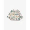 H&m Adorables Patchwork-print Quilted Jacket 4-36 Months White Dusty Light In White
