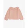 H&m Adorables Long-sleeve Cotton Muslin Blouse 2-10 Years Pink Dusty Light In Pink