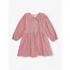 H&m Adorables Corduroy Sailor Dress 2-10 Years Pink Medium Dusty In Pink