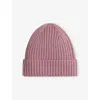 H&m Adorables Ribbed-knit Wool Beanie 2 Months - 3 Years Pink Medium Dusty In Pink