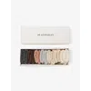 H&m Adorables White Dusty Light Rolltop Pack Of Seven Cotton-blend Socks In White Dusty Light