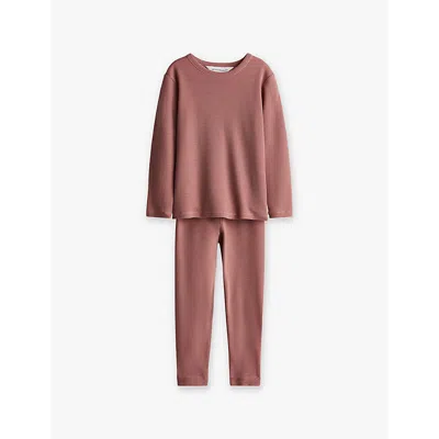 H&m Adorables Kids' Two-piece Wool Base-layer Set 2-10 Y In Pink