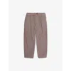 H&m Adorables Red Dark Houndstooth-pattern Straight-leg Cotton Chino Trousers 24 Months - 10 In Multi