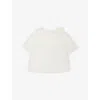 H&m Adorables Frill-collar Floral-print Cotton Blouse 4-36 Months White Dusty Light In White