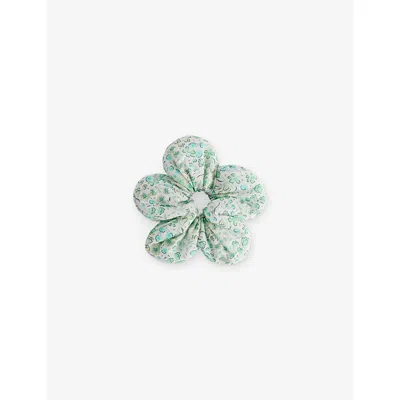 H&m Adorables Kids' Petal Floral Cotton Scrunchie White Dusty Light