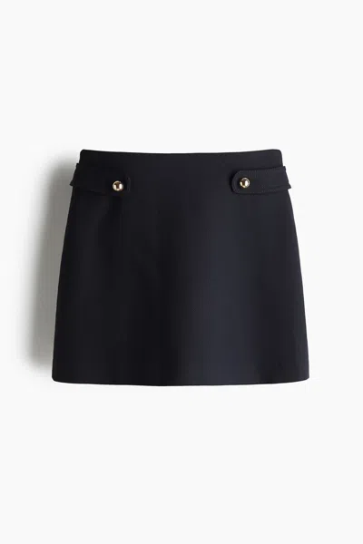 H&m A-line Skirt In Black