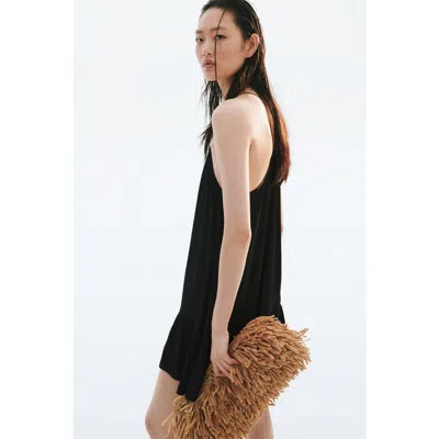 H&m A-line Strappy Dress In Black