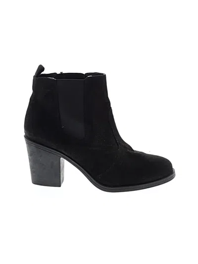 Pre-owned H&m Ankle Boots In Black