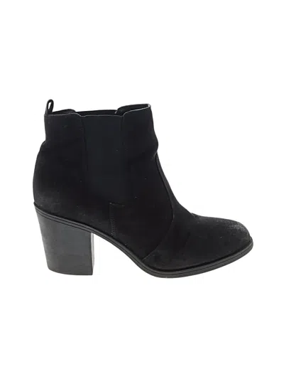 Pre-owned H&m Ankle Boots In Black