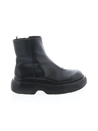 Pre-owned H&m Ankle Boots In Black