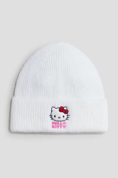 H&m Kids' Appliquéd Beanie In White