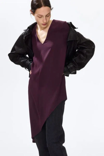H&m Asymmetric Dress In Purple