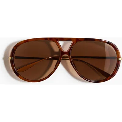 H&m Aviator-style Sunglasses In Brown