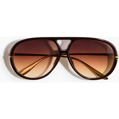 H&m Aviator-style Sunglasses In Brown