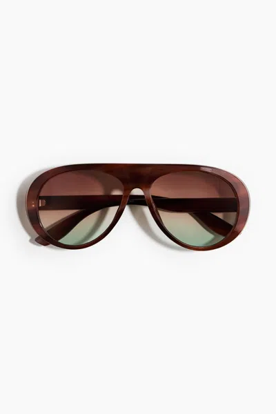 H&m Aviator-style Sunglasses In Brown
