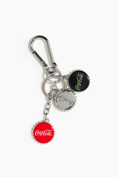 H&m Bag Charm In Silver-colored/coca-cola