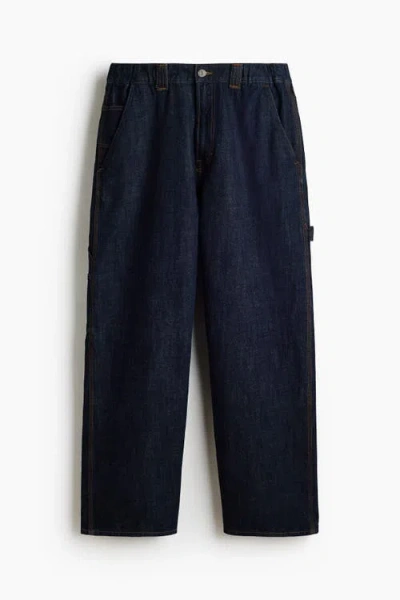 H&m Baggy Carpenter Jeans In Blue