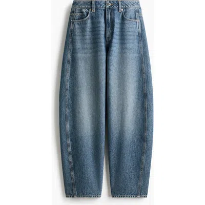 H&m Baggy High Waist Jeans In Multi