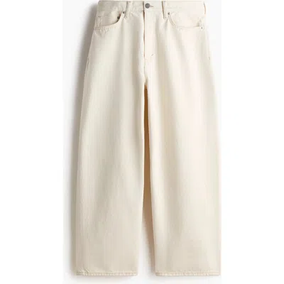 H&m Baggy Jeans In White