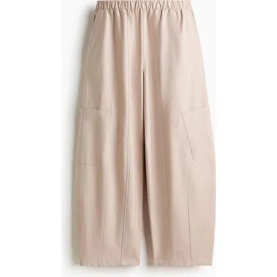 H&m Balloon Cargo Trousers In Neutral