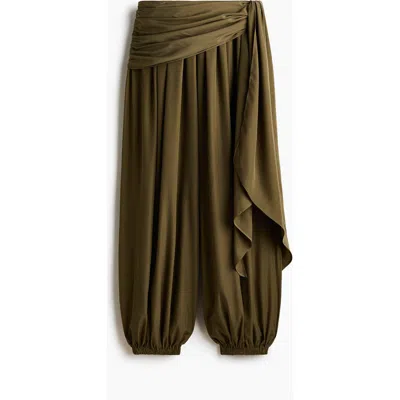 H&m Balloon Trousers In Green