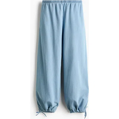 H&m Balloon-leg Denim Trousers In Blue