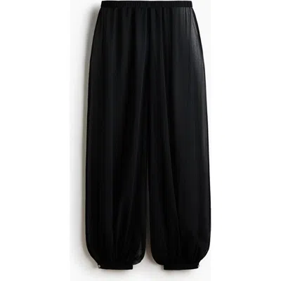 H&m Balloon-leg Pull-on Trousers In Black
