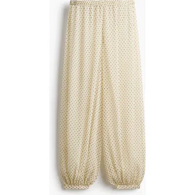 H&m Balloon-leg Pull-on Trousers In Nude