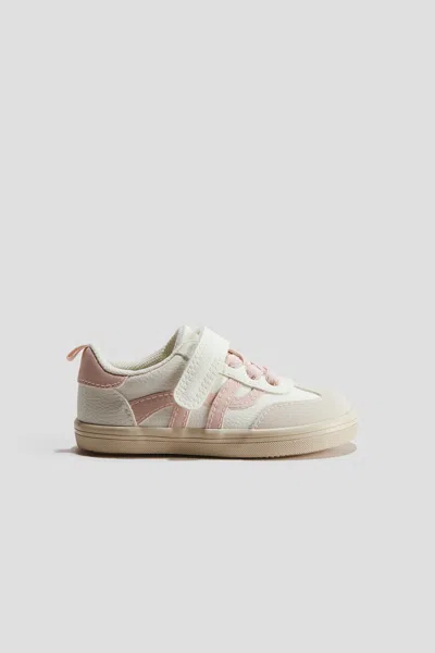 H&m Barefoot Sneakers In White/light Pink