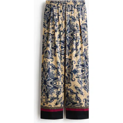 H&m Barrel Drawstring Trousers In Multi