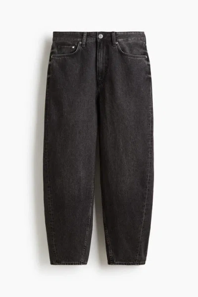 H&m Barrel Loose Jeans In Black