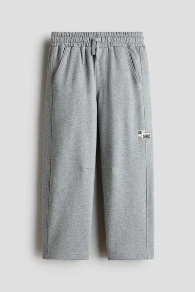 H&m Kids' Barrel-leg Joggers In Gray