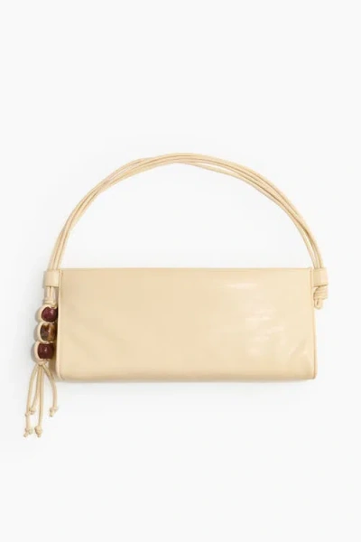 H&m Bead-detail Handbag In Neutral