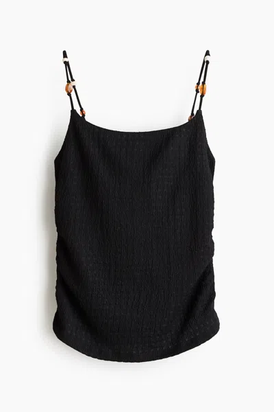 H&m Beaded Camisole Top In Black