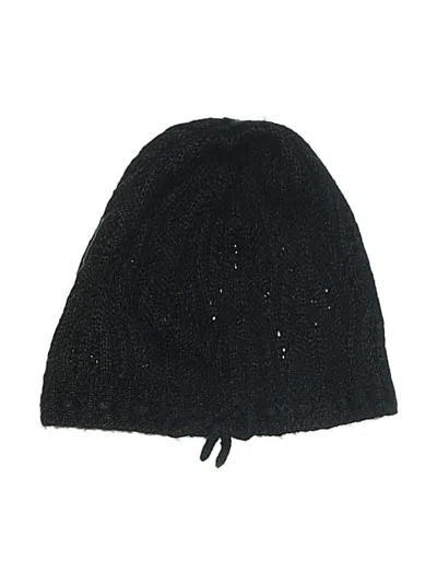 Pre-owned H&m Beanie Hat In Black